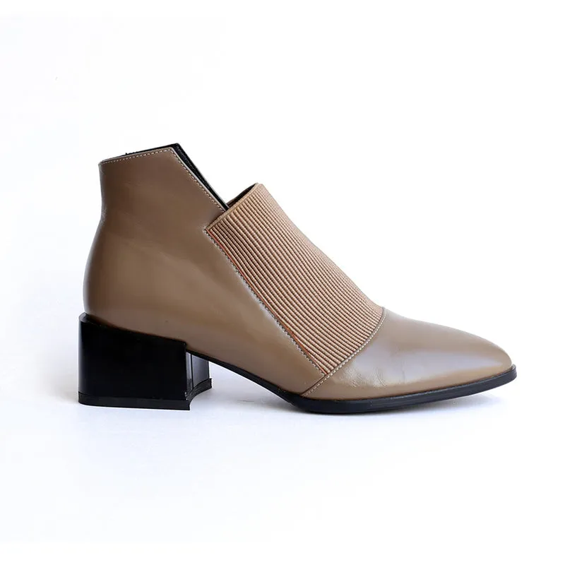 New Fashion Women Ankle boots Genuine Leather Autumn Winter Chelsea Boots Woman Sexy Ladies Work Boots Casual shoes
