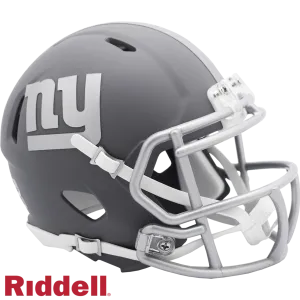 New York Giants Helmet Riddell Replica Mini Speed Style Slate Alternate