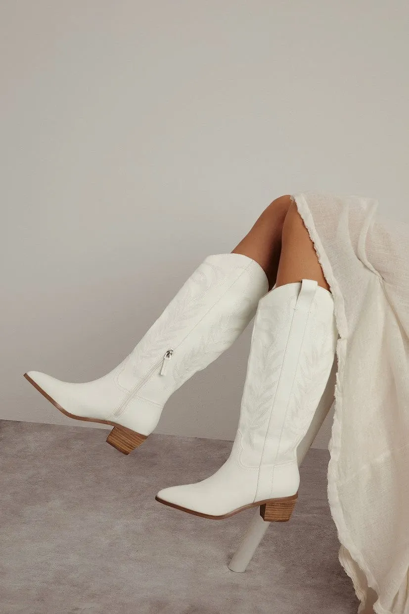 Next Level Cowgirl Boots In White