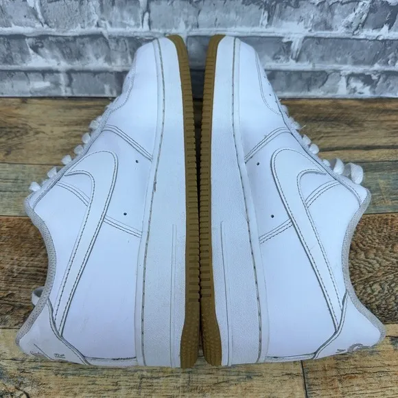 Nike Air Force‎ 1 '07 Low White Gum Sneakers DJ2739-100 Mens Size 11