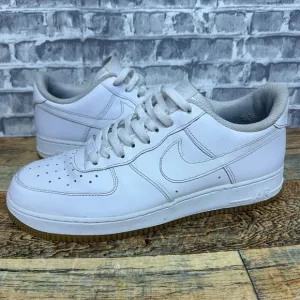 Nike Air Force‎ 1 '07 Low White Gum Sneakers DJ2739-100 Mens Size 11