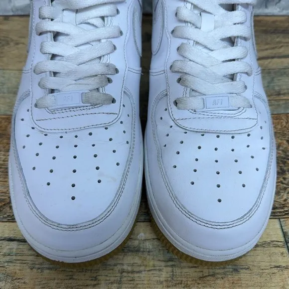Nike Air Force‎ 1 '07 Low White Gum Sneakers DJ2739-100 Mens Size 11