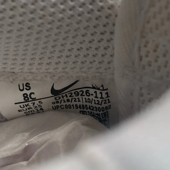 Nike Air Force 1 “Triple White” Toddler Sneakers - SZ 8 C