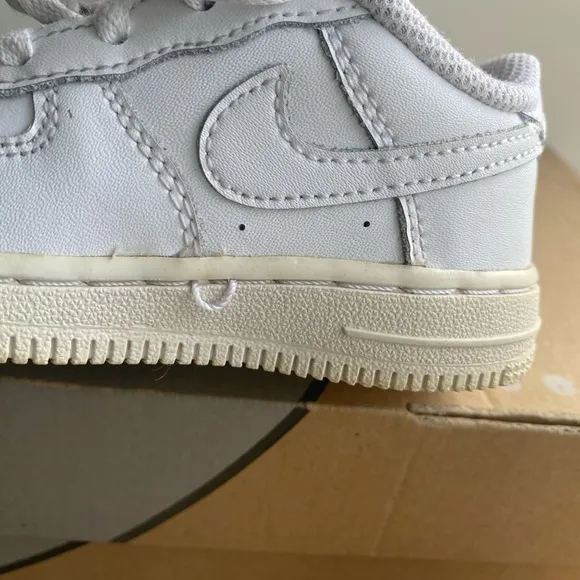 Nike Air Force 1 “Triple White” Toddler Sneakers - SZ 8 C