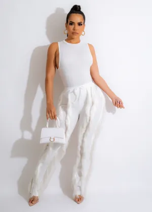 No Distractions Pant Set White