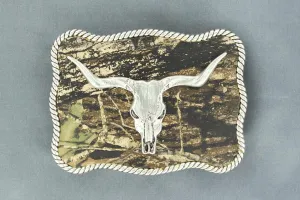 Nocona Mossy Oak Skull Belt Buckle