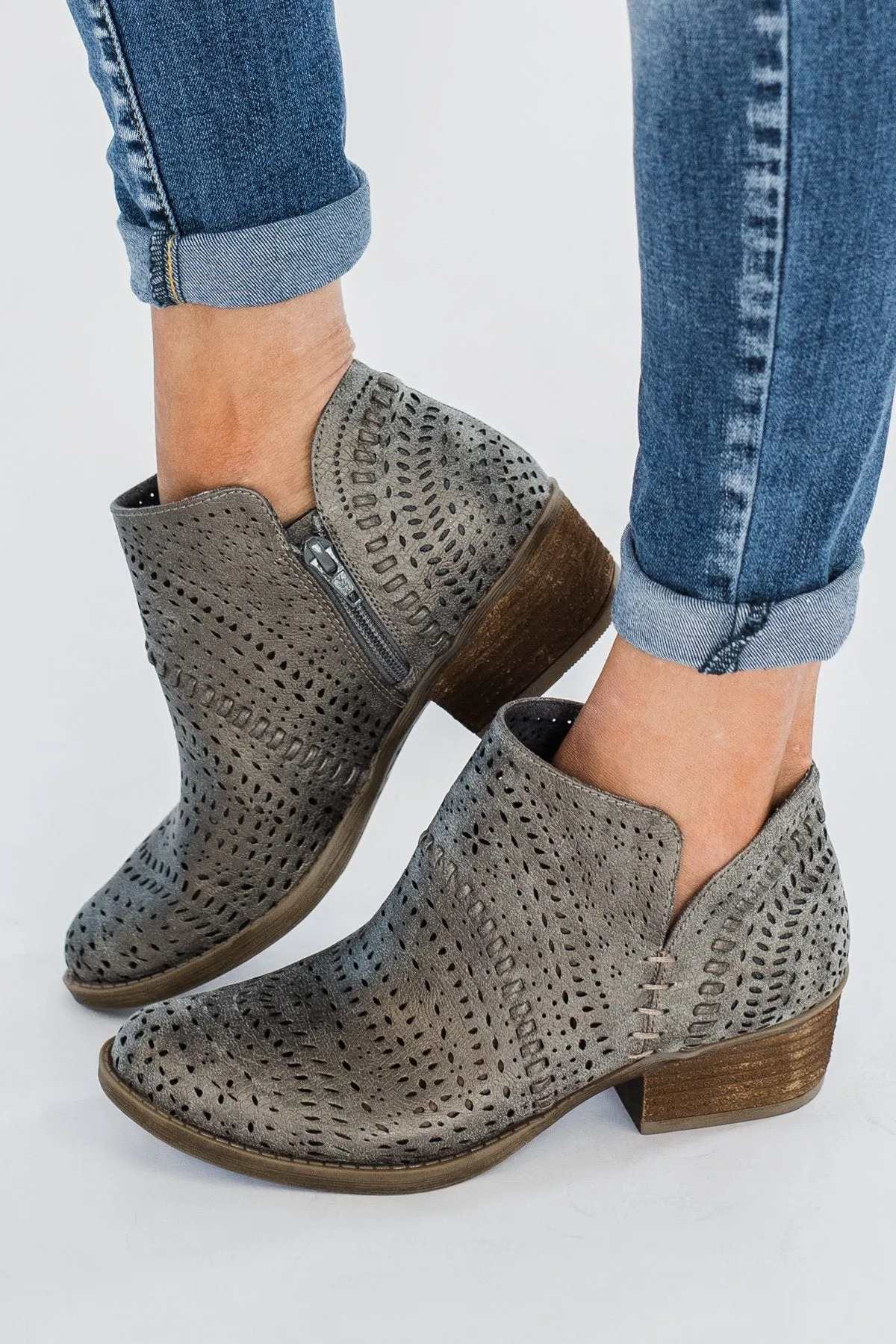 Not Rated Noka Booties- Grey