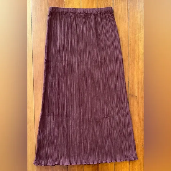NWOT Madewell Plissé Midi Slip Skirt -  XS