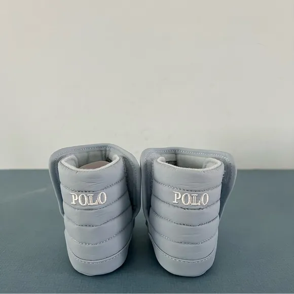 NWT Ralph Lauren Hamilten II EZ Light Blue Baby Pre-Walker Boots