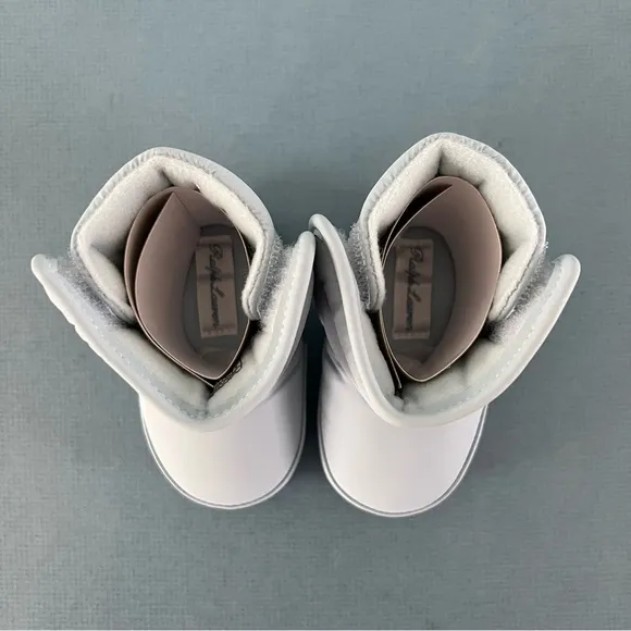 NWT Ralph Lauren Hamilten II EZ Light Blue Baby Pre-Walker Boots