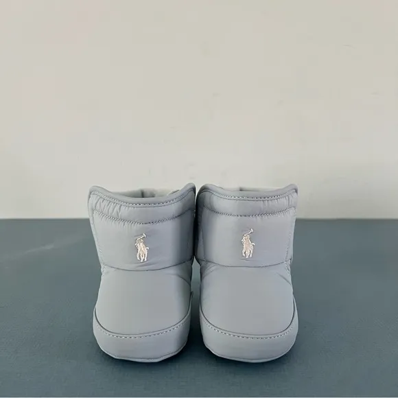 NWT Ralph Lauren Hamilten II EZ Light Blue Baby Pre-Walker Boots