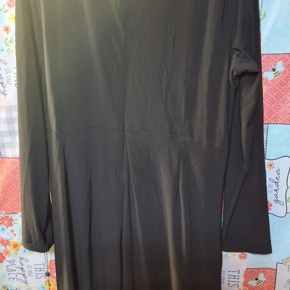 NWT TOMMY HILFIGER BLACK LONG SLEEVE ABOVE THE KNEE SHEATH COCKTAIL DRESS