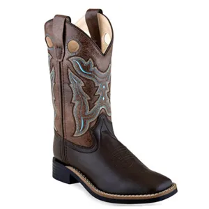 Old West Kids Square Toe Boots