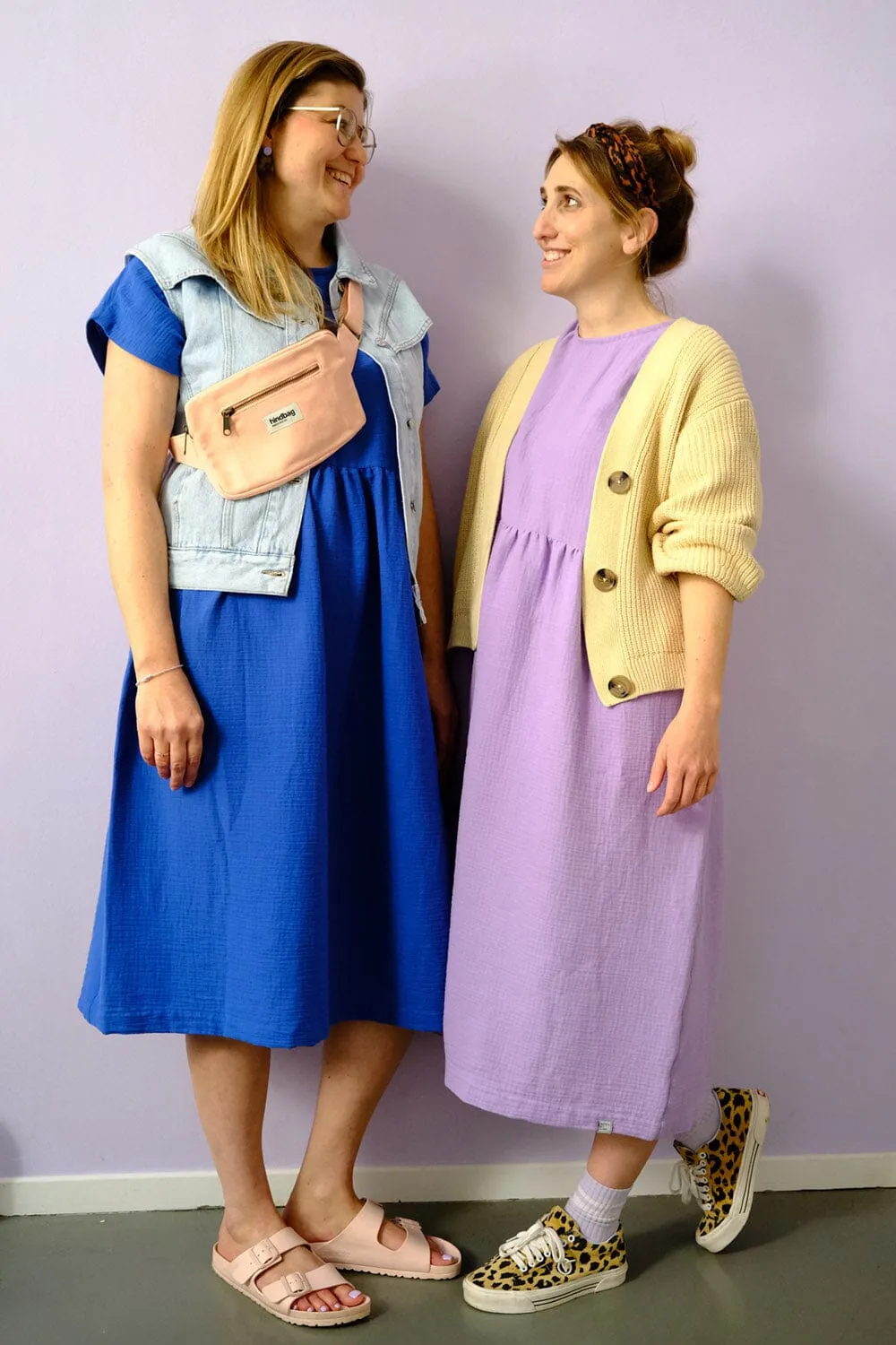 Oversize Kleid "Musselin Uni"