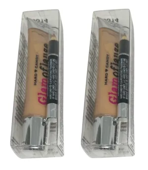 Pack of 2 Hard Candy Glamoflauge Heavy Duty Concealer with Concealer Pencil, Tan 0314