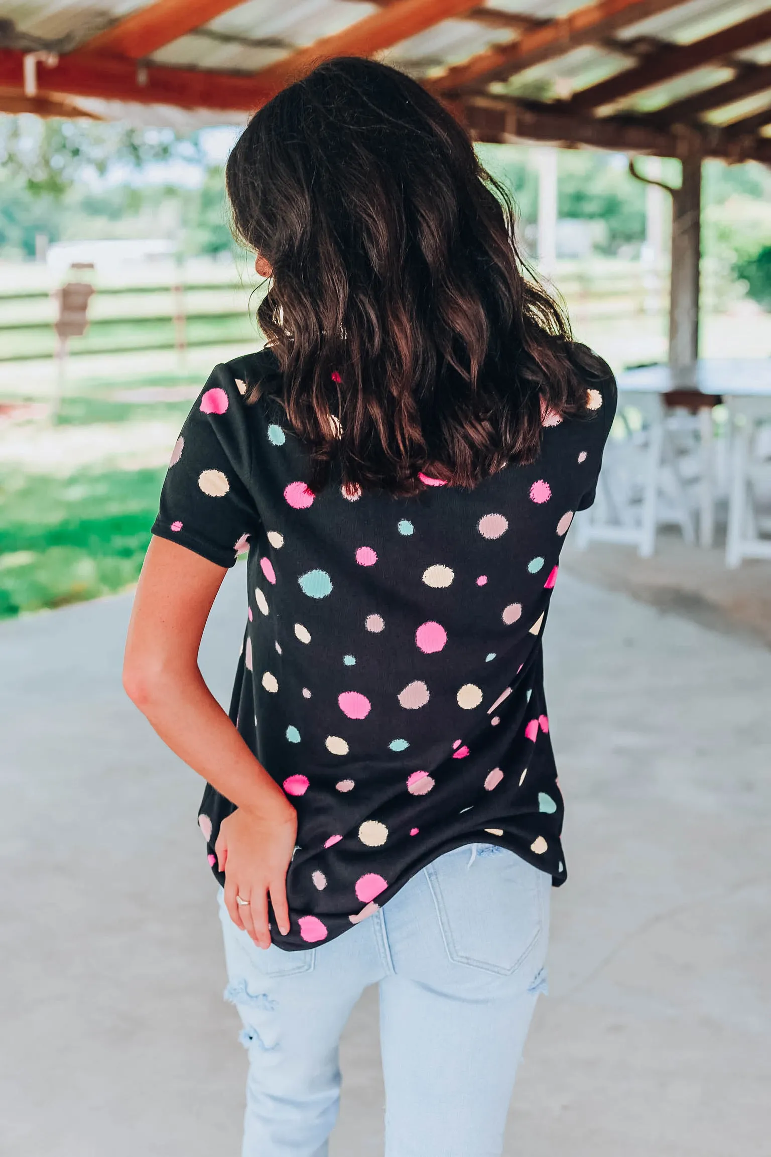 Party In Polka Dots Top