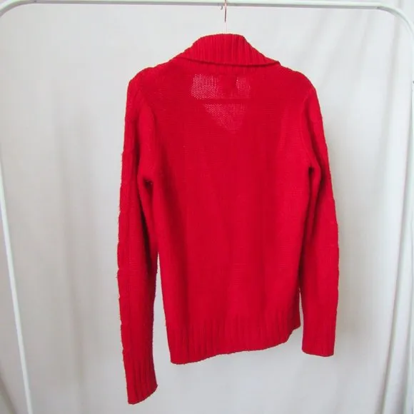 Perfect Vintage 90s Essential Red Knit Cardigan Sweater by St.John’s Bay Size-M