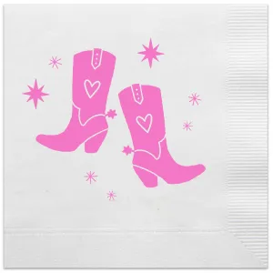Pink Boots Napkins