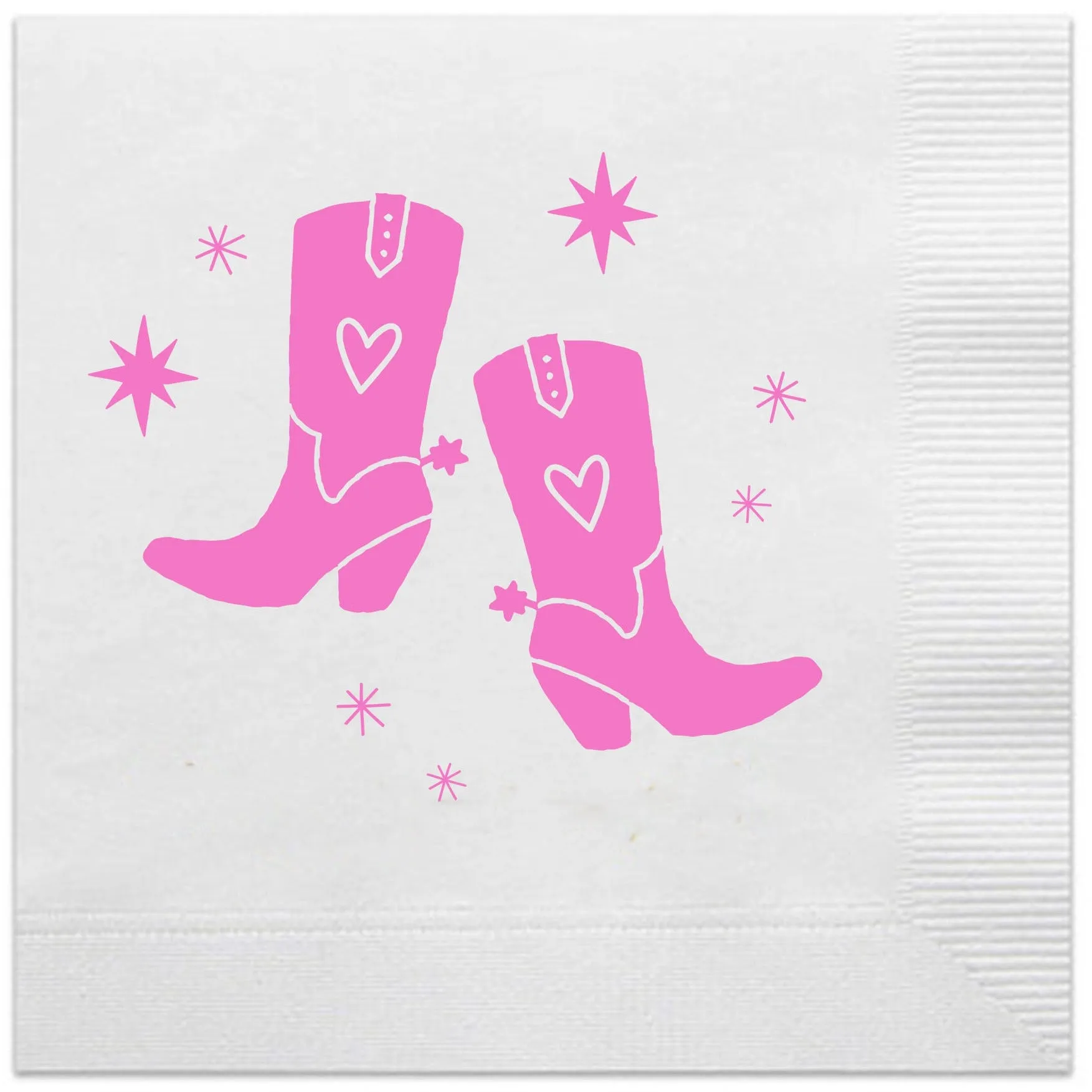 Pink Boots Napkins