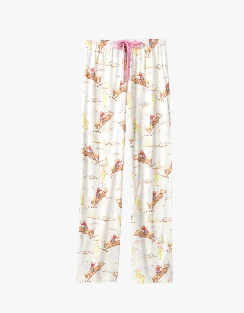 P.J Salvage Playful Prints Western PJ Pants in Natural