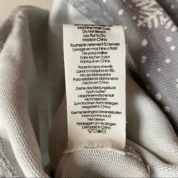 PJ Salvage Smoke Snowflake Peachy Jersey Pajamas Size 1X