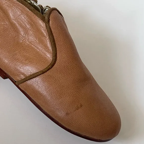 Polder Girls’ Tan Leather Booties with Brown Suede Trim