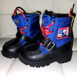 Polo Ralph Lauren Leon Boys Toddler USA Ski Team Winter Boots - Size 5