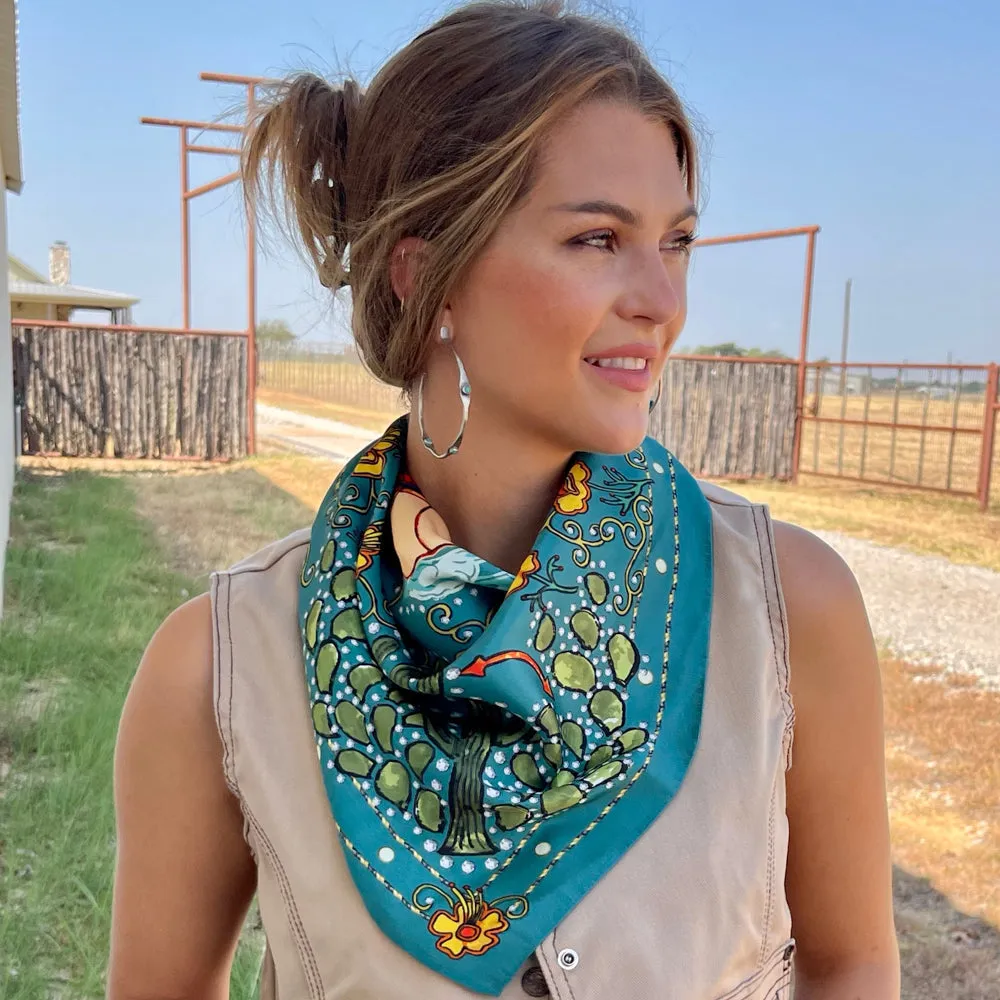 Porter Long Tall  Wild Rag Turquoise Long Tail