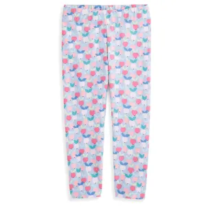 Printed Leggings -- Blue Orchard