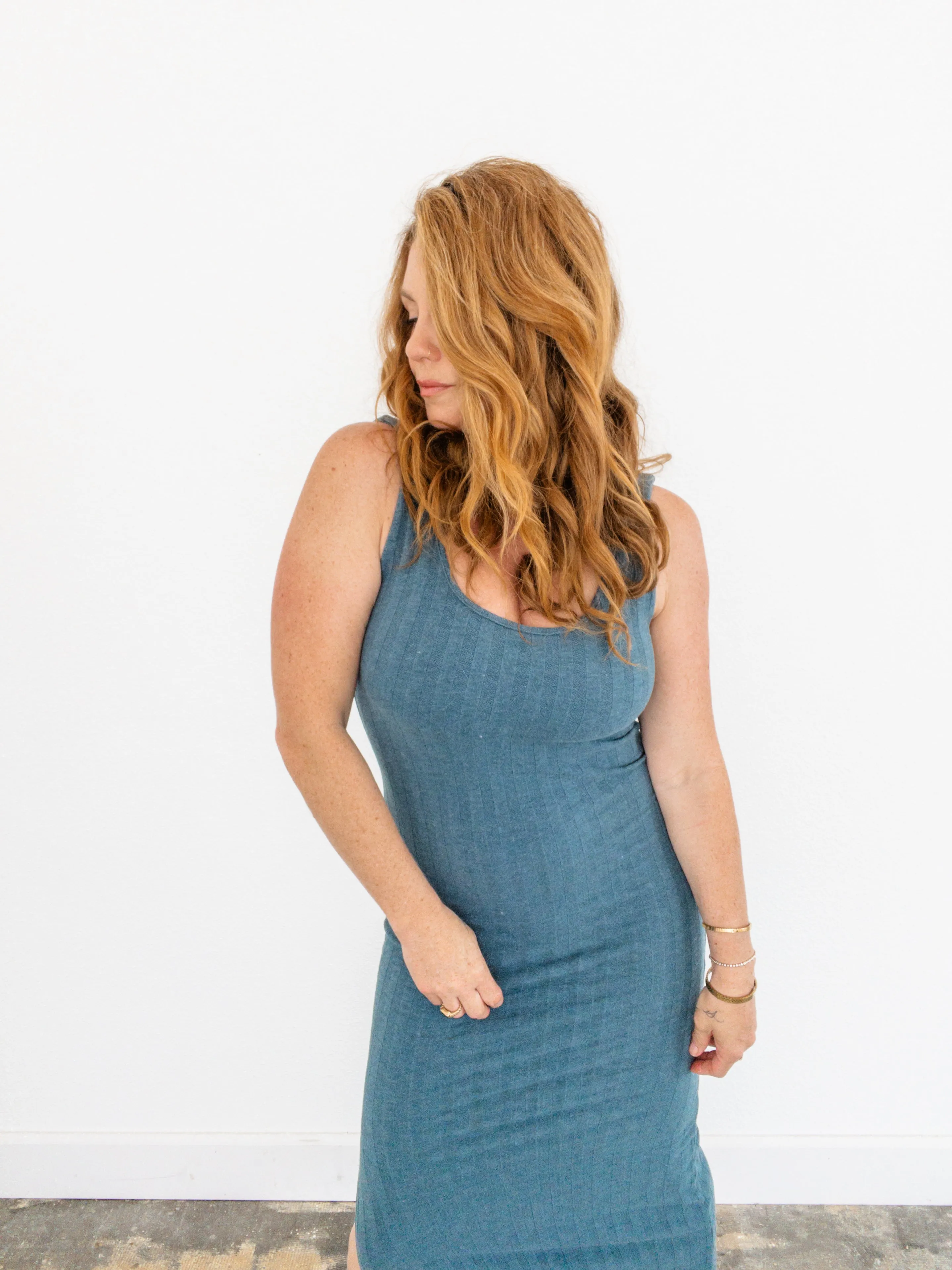 Project Social T Work It Out Scoop Neck Rib Dress