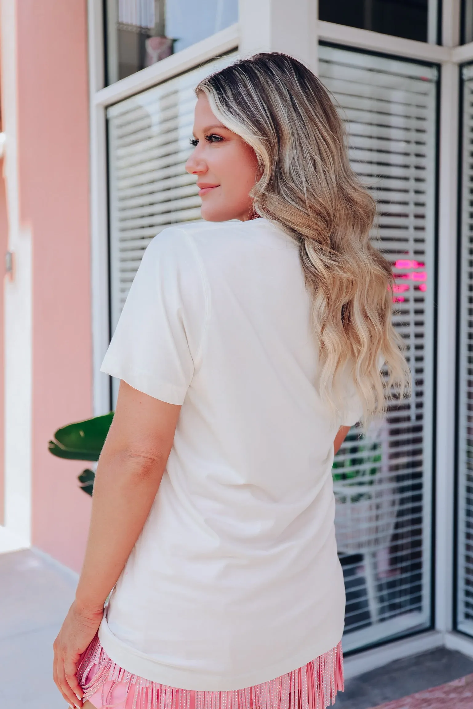 "Long Live Rock N' Roll" Graphic Tee - Ivory