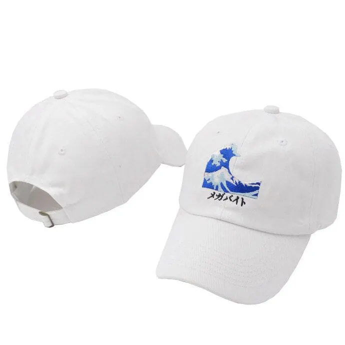 "WAVE" Casquette Baseball Streetwear Blanc - UBR1™