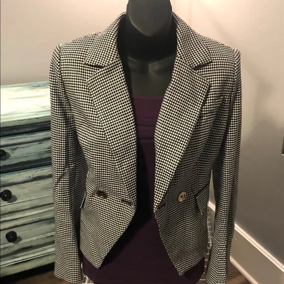 RACHEL Zoe Houndstooth Blazer