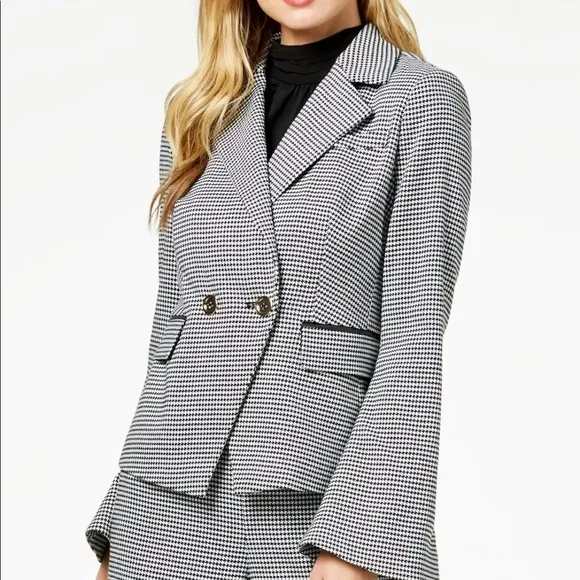 RACHEL Zoe Houndstooth Blazer