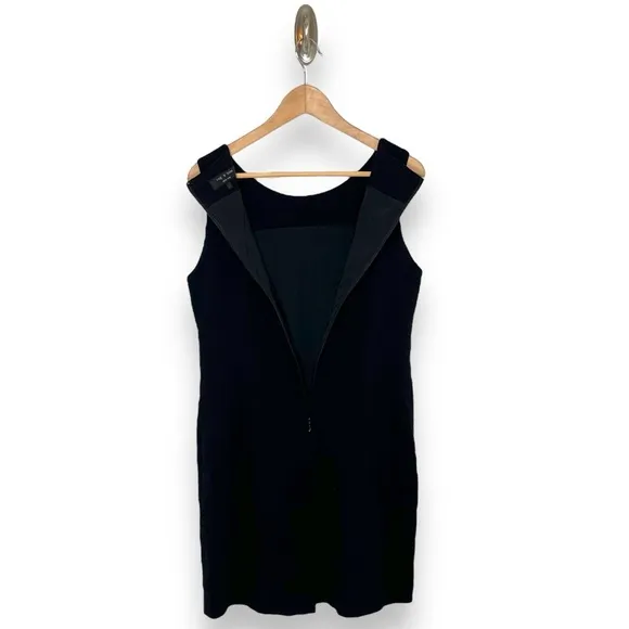 Rag &amp; Bone Black Minimalist Sleeveless Lined LBD Classic Sheath Dress 10