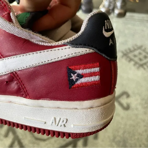 RARE Nike Air Force 1 Puerto Rico Sneakers - Size 5Y (6.5W)