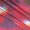 Red Tie Dye Print One Shoulder Knot Skirt Mesh Midi Dress