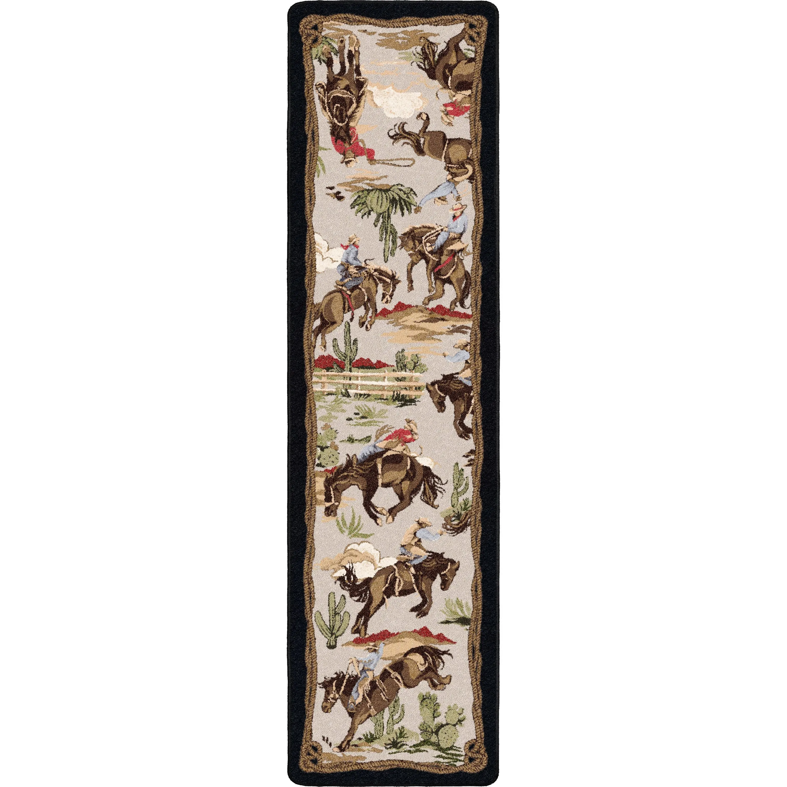 Retro Cowboy Rug - Three Colors Available
