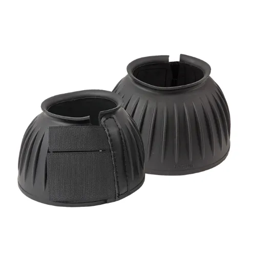 Ribbed Bell Boots - Black
