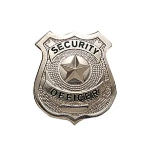 Rothco Badges: Security Officer Badge / Silver