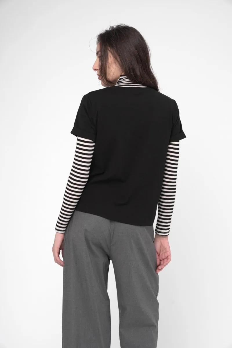 Round Neck Cotton T-Shirt