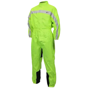 RS5004 One Piece High Visibility Yellow Motorcycle Rain Gear