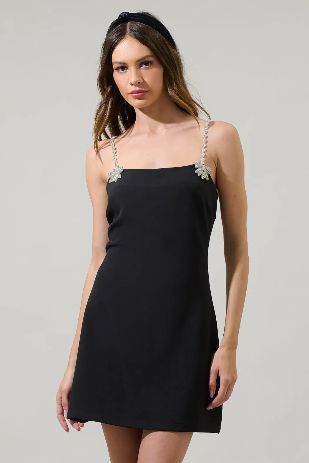 Ruby Bow A-Line Mini Dress
