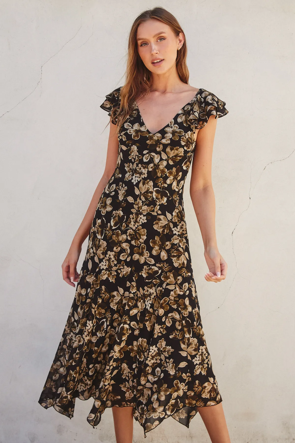 Ruffle It Up Midi Dress