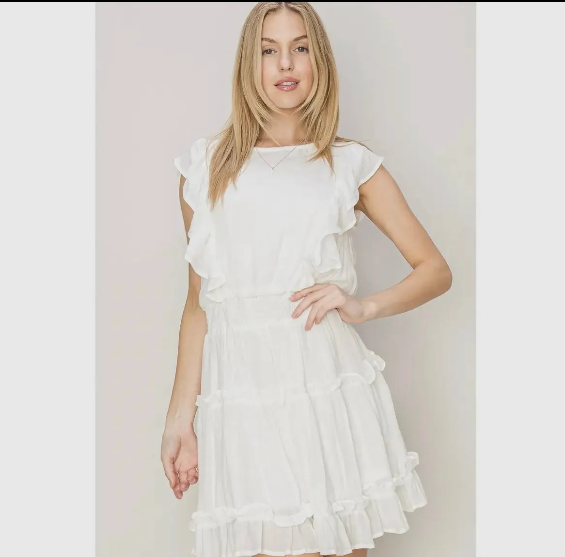 Ruffled Mini Dress