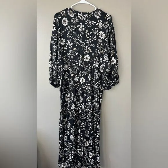 Saltwater women’s large Idalia Maxi Fall Dress button front