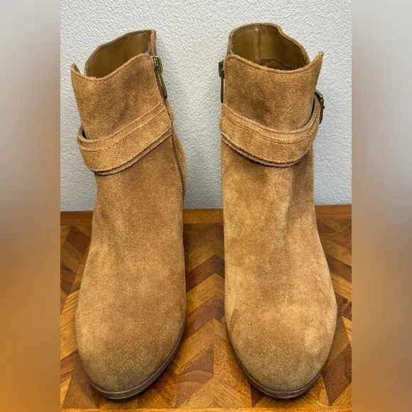 Sam Edelman Lynne Carmel brown suede booties 9.5