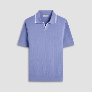 Seed Rib Short Sleeve Johnny Sweater