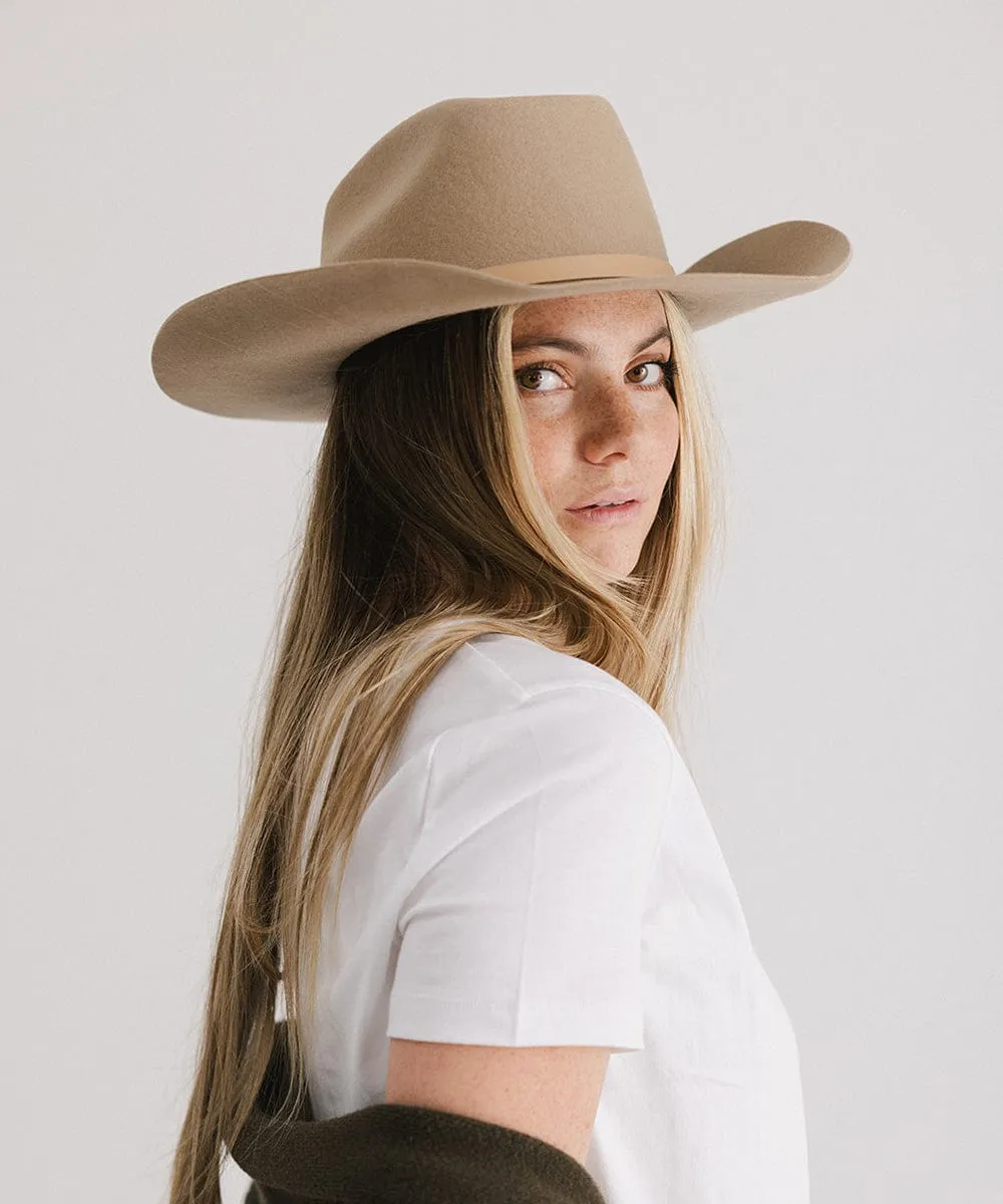 Shane Brick Top Western Hat
