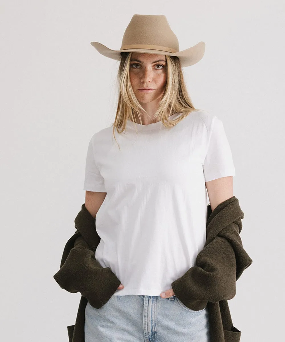 Shane Brick Top Western Hat